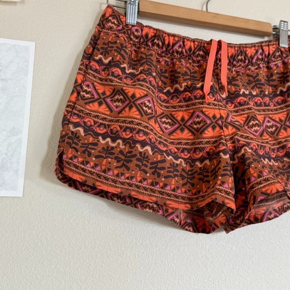 Women's Barely Baggies Shorts Size M Mangrove Tiki Henna Brown Rust Surf Swim - Picture 4 of 15
